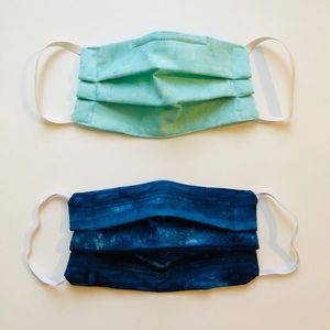 Blue Triple Layer Face Mask (2 pack)